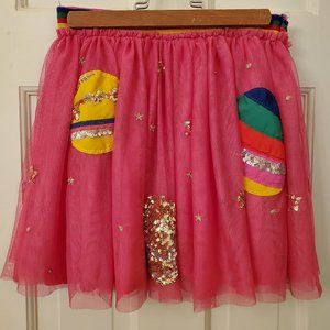 Mini Boden hot pink space tulle skirt